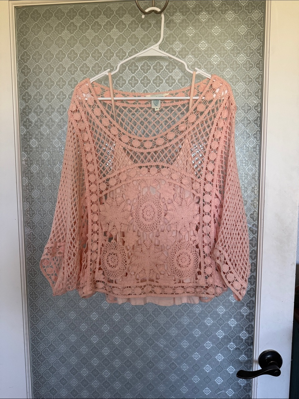 Sundance Crochet Tunic - Blush